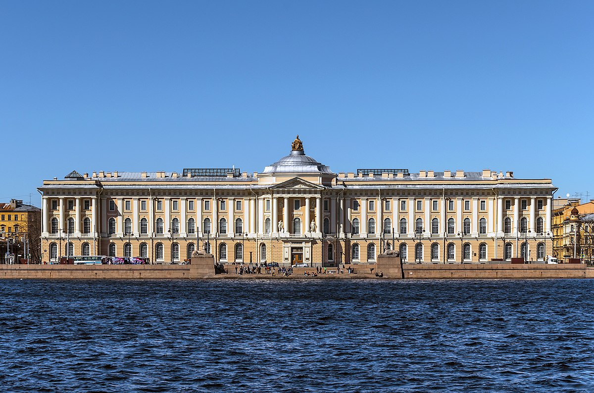 The building of the Imperial Academy of Sciences in Saint Petersburg